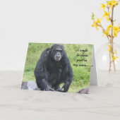Funny Chimapanzee Mother's Day Card! Karte (Gelbe Blume)
