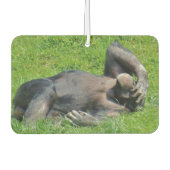 Funny Chimpanzee Foto Autolufterfrischer (Vorderseite)