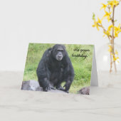 Funny Chimpanzee Geburtstag, willst du Affe machen Karte (Gelbe Blume)