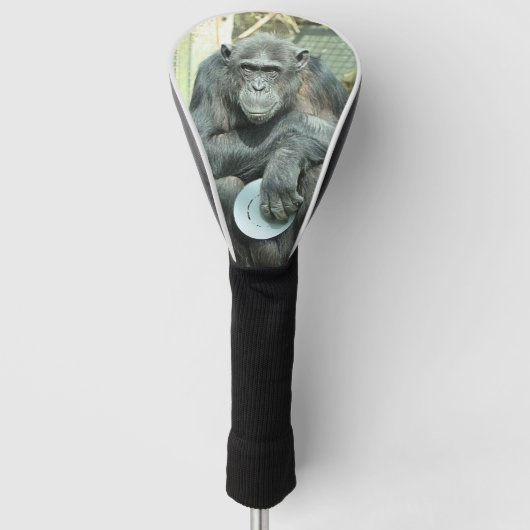 FUNNY CHIMPANZEE GOLF HEADCOVER (Vorderseite)