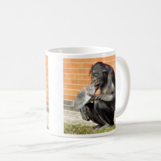 FUNNY CHIMPANZEE KAFFEETASSE (VorderseiteRechts)
