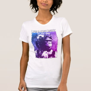 Funny Chimpanzee Old Age Joke T - Shirt