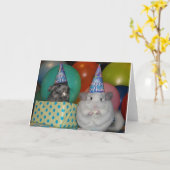 Funny Chinchilla Birthday Card Karte (Gelbe Blume)