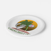 Funny Chinchilla Chinchillin' Pappteller (Schrägansicht)