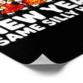 Funny Chinese Lunar New Year Same Silly Horse Dabb Poster (Ecke)