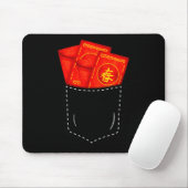 Funny Chinese New Year Fake Cket Red Envelopes Luc Mousepad (Mit Mouse)