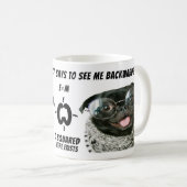 Funny Chinese Pug Puppy Dog Compass Riddle Thesis Kaffeetasse (VorderseiteRechts)