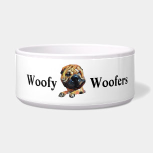 Funny Chinese Shar Pei Dog Bowl Napf