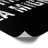 Funny Chinga La Migra Mexican Border Patrol Resist Poster (Ecke)