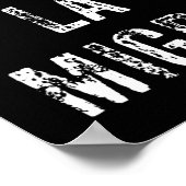 Funny Chinga La Migra Mexican Border Patrol Resist Poster (Ecke)