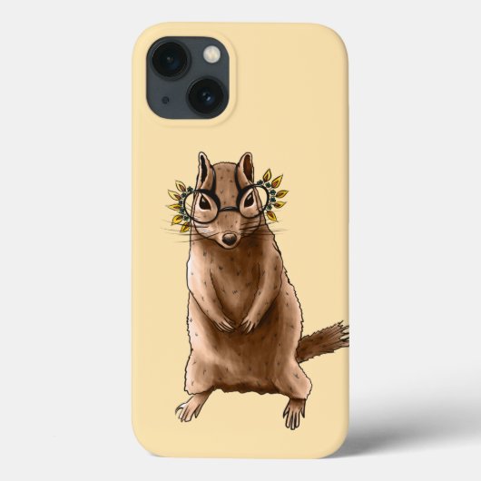 Funny Chipmunk Eichhörrel Geek Animal Art Case-Mate iPhone Hülle (Rückseite)