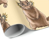 Funny Chipmunk Eichhörrel Geek Animal Art Geschenkpapier (Rolleneckpunkt)