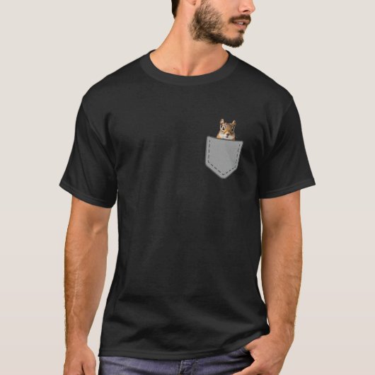Funny Chipmunk in Ihrem Pocket Tier T-Shirt (Vorderseite)