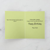 Funny Chipmunks Playing Toadstool Happy Birthday Karte (Innenseite)