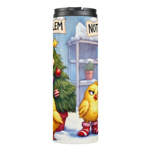 Funny Chips nicht mein Problem Thermosbecher (Rückseite)