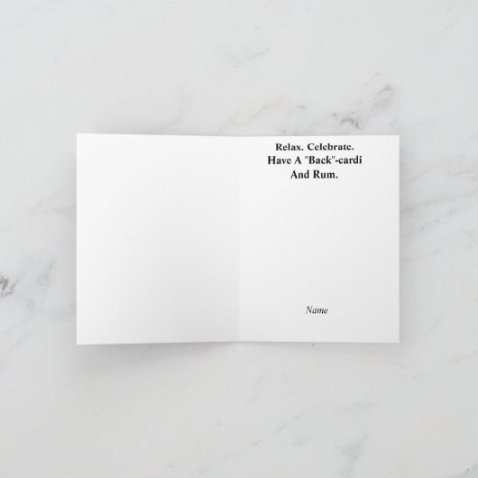 Funny Chiropracic Geburtstagskarte Karte (Innenseite)