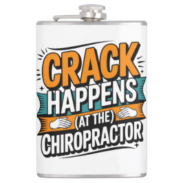 Funny Chiropracic Zitate Spine Crack Spaß Flachmann
