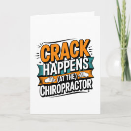 Funny Chiropracic Zitate Spine Crack Spaß Karte