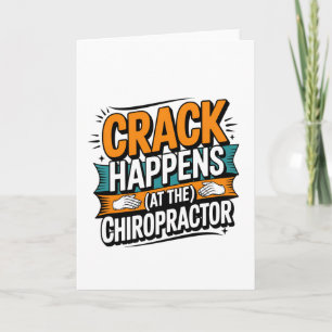 Funny Chiropracic Zitate Spine Crack Spaß Karte
