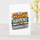 Funny Chiropracic Zitate Spine Crack Spaß Karte (Gelbe Blume)