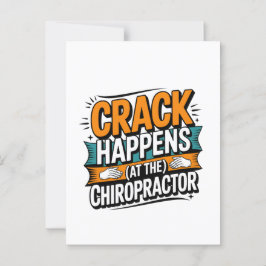 Funny Chiropracic Zitate Spine Crack Spaß Postkarte