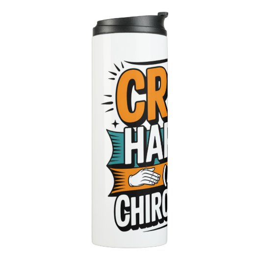 Funny Chiropracic Zitate Spine Crack Spaß Thermosbecher (Nach links gedreht)
