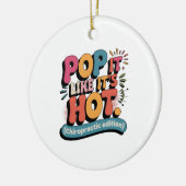 Funny Chiropractic Quote for Spine Health Lovers Keramik Ornament (Links)