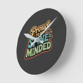 Funny Chiropractor gibt Spieß für Gesundheit Runde Wanduhr (Winkel)