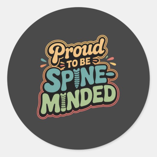 Funny Chiropractor gibt Spieß für Gesundheit Runder Aufkleber (Vorderseite)