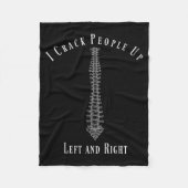 Funny Chiropractor Occupation Gift T- Shirt Fleecedecke (Vorderseite)