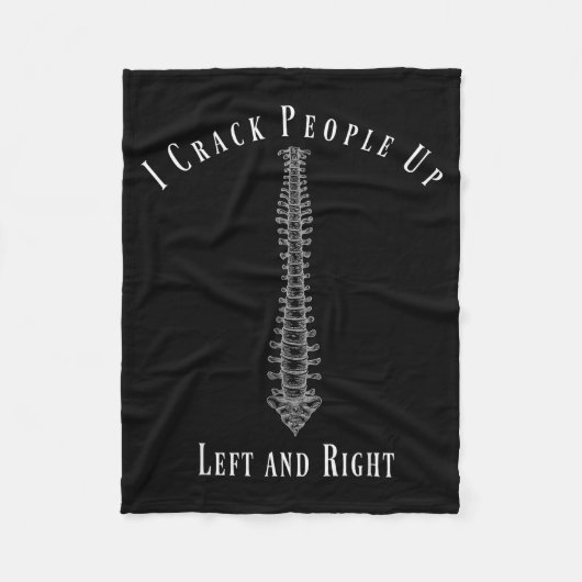 Funny Chiropractor Occupation Gift T- Shirt Fleecedecke (Vorderseite)