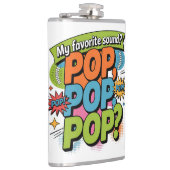 Funny Chiropractor Pop Sound Gift Flachmann (Rechts)