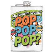 Funny Chiropractor Pop Sound Gift Flachmann (Vorderseite)