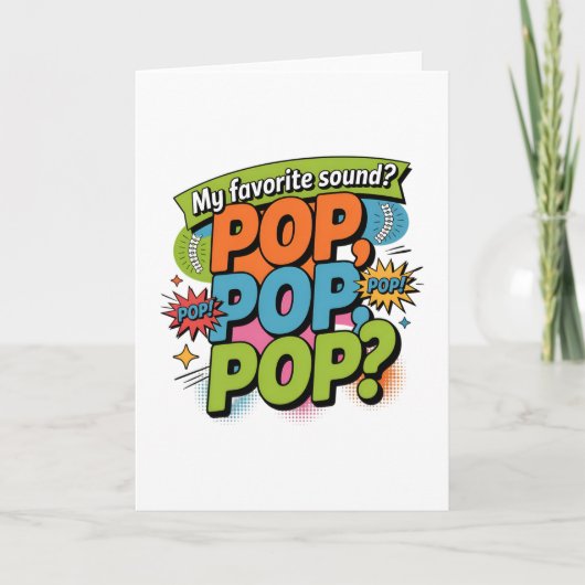 Funny Chiropractor Pop Sound Gift Karte (Vorderseite)