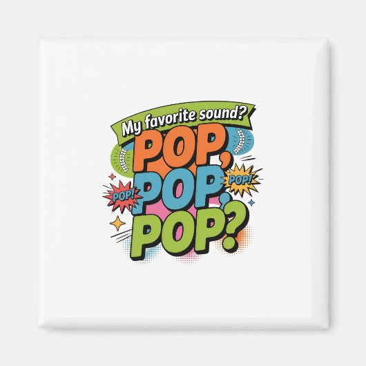 Funny Chiropractor Pop Sound Gift Magnet (Vorne)