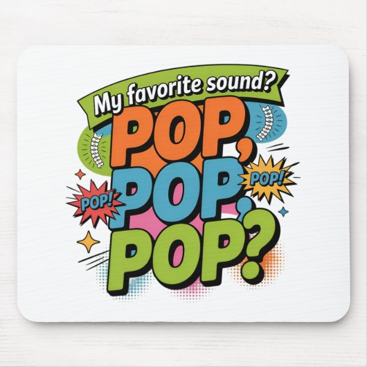 Funny Chiropractor Pop Sound Gift Mousepad (Vorne)