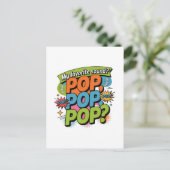 Funny Chiropractor Pop Sound Gift Postkarte (Stehend Vorderseite)