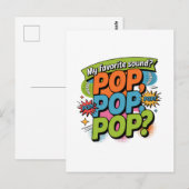 Funny Chiropractor Pop Sound Gift Postkarte (Vorne/Hinten)
