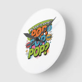 Funny Chiropractor Pop Sound Gift Runde Wanduhr (Winkel)