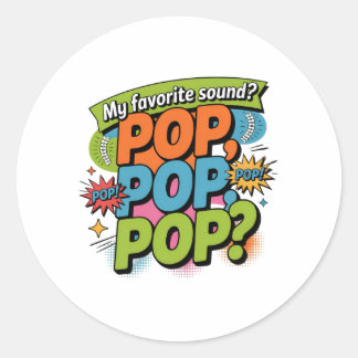 Funny Chiropractor Pop Sound Gift Runder Aufkleber