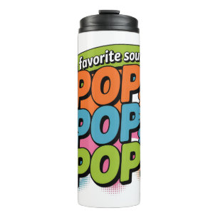 Funny Chiropractor Pop Sound Gift Thermosbecher