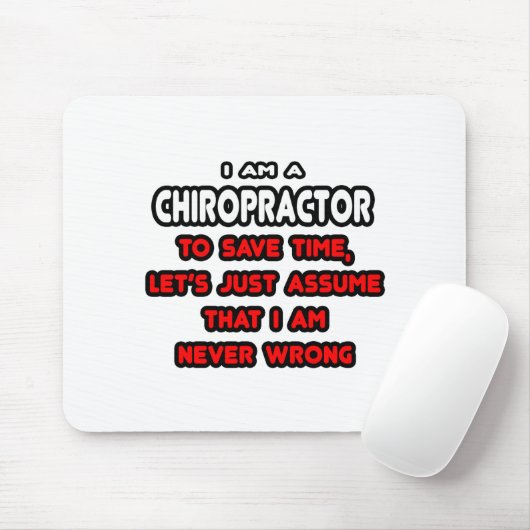 Funny Chiropractor T - Shirt und Geschenke Mousepad (Mit Mouse)