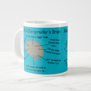 Funny Chiropractor's Brain Tasse Blauer Chiroprakt