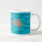 Funny Chiropractor's Brain Tasse Blauer Chiroprakt (Rechts)