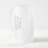 Funny Chiropraktor Knochenanpasser Coworker Gag Mattglas Bierglas (Vorderseite Links)