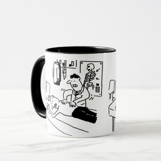 Funny Chiropraktor zwei Töne Tasse (Vorderseite Links)