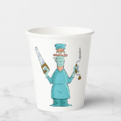 Funny Chirurg Cartoon Unglaublich witzig Medizin S Pappbecher (Vorderseite)