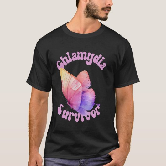 Funny Chlamydia Survivor Graphic Meme T-Shirt (Vorderseite)
