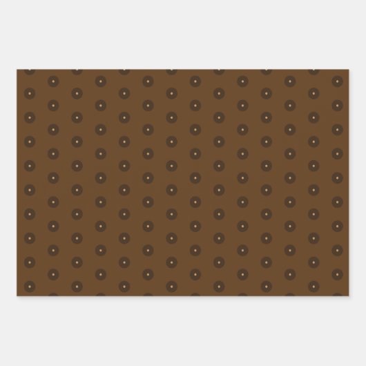 FUNNY Chocoholics, die Schokolade-Leckereien Geschenkpapier Set (Vorderseite 2)