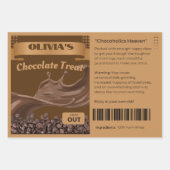 FUNNY Chocoholics, die Schokolade-Leckereien Geschenkpapier Set (Vorderseite)